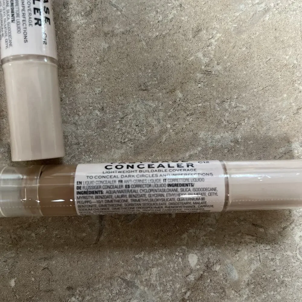 Revolution Fast Base Concealer C12 Lightweight Buildable 0.15 fl oz Lot of 3